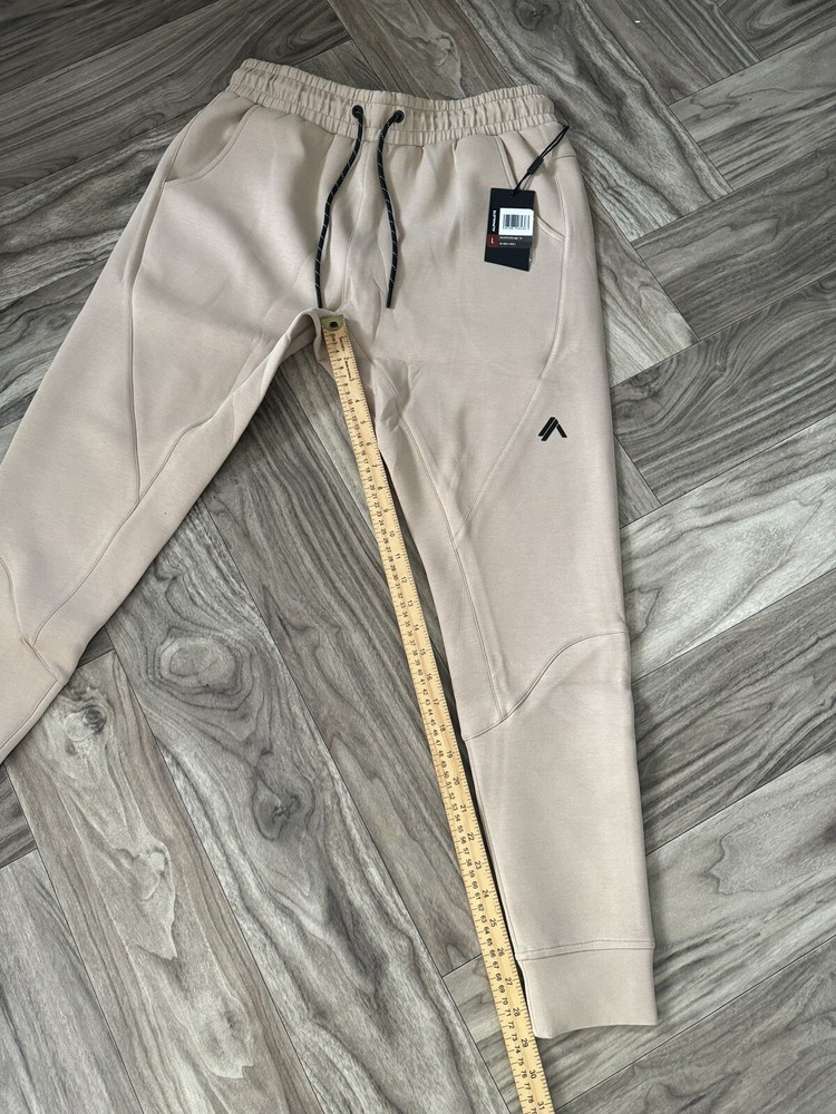 Alphalete Men’s Elmts Cuffed Jogger – Tan , Size Large