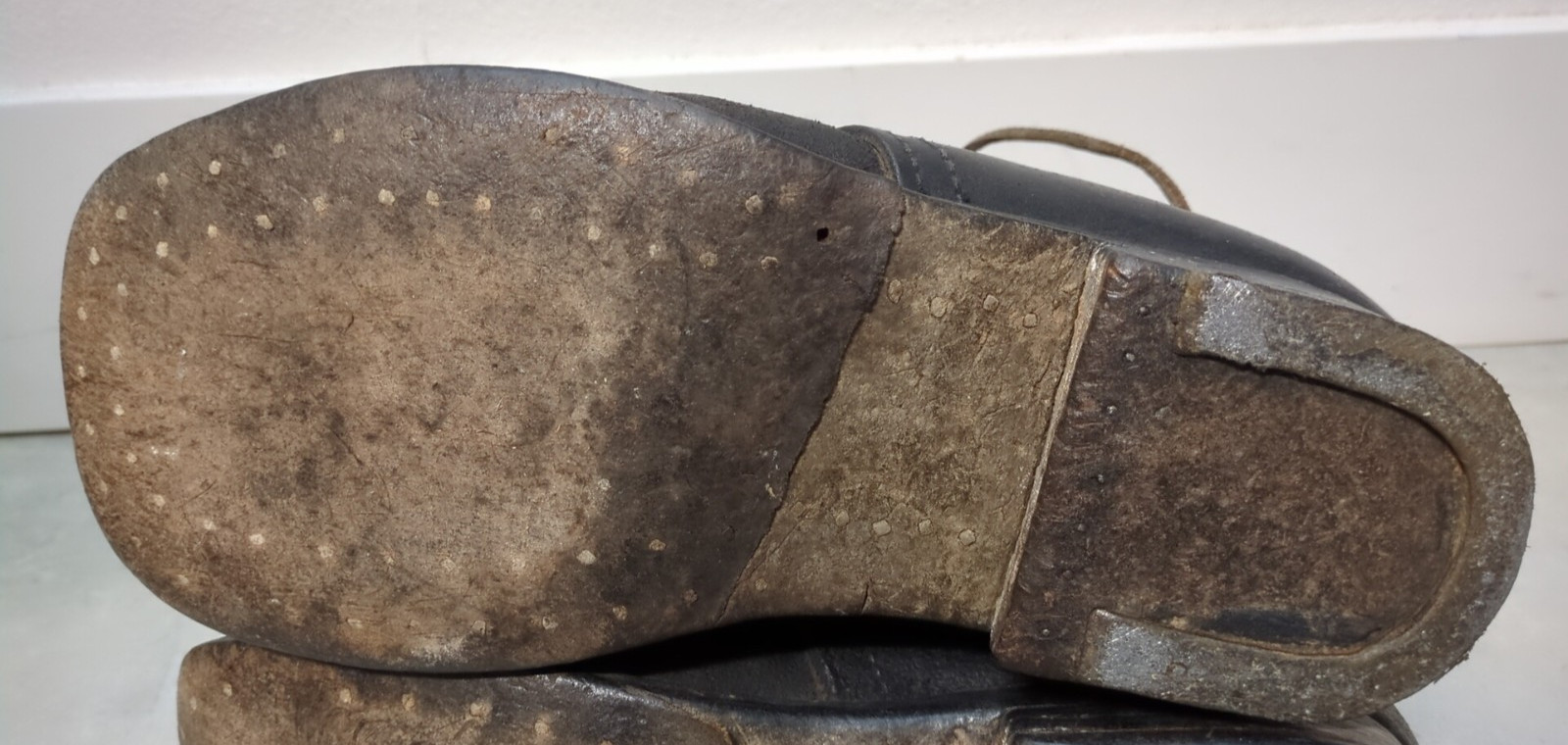 Vintage C&D Jarnagin Civil War Repro Brown Leather Brogan Shoes US Men Size 9.5