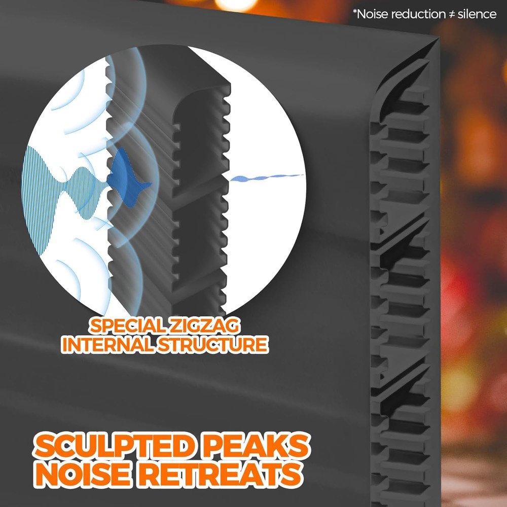 2 Door Draft Stopper Sheets, Rolls & Strips under Door Draft Blocker Insulator D