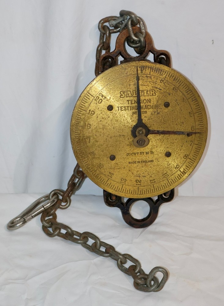 Vintage Salter Tension Testing Machine No 128