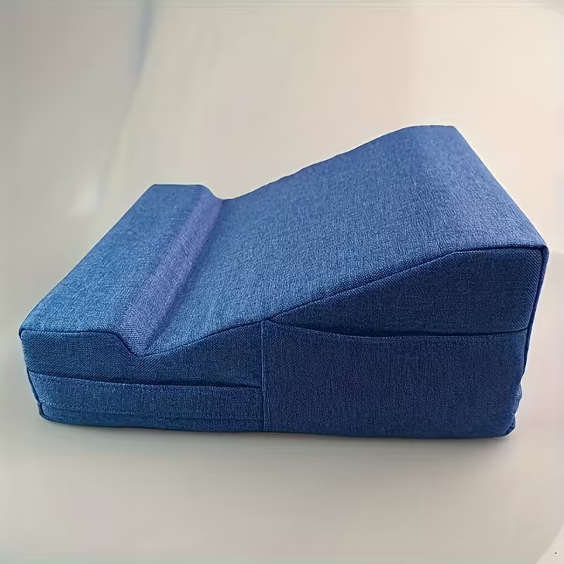 Adjustable Polyester Tablet Pillow with Stand | Comfortable Bed Cushion for Read