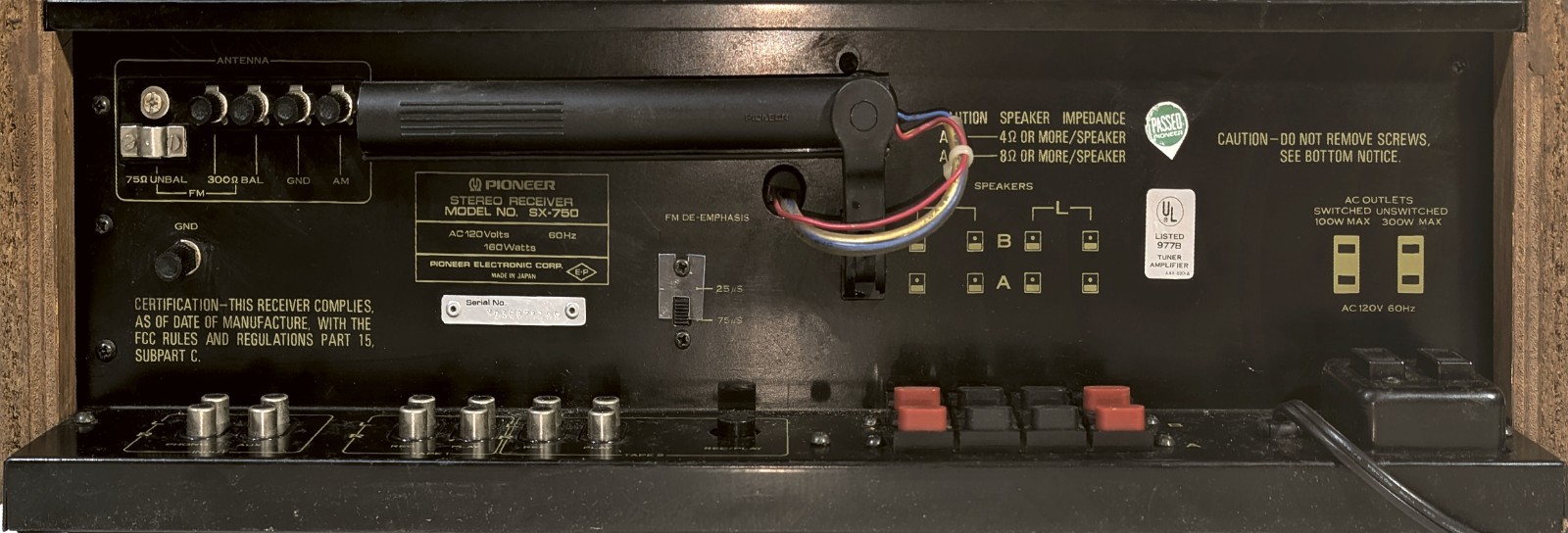 🔥【PRO SERVICED】Pioneer SX-750 Stereo 100W Receiver!~XSTR/CAP/LED MODS💥GUARANTY