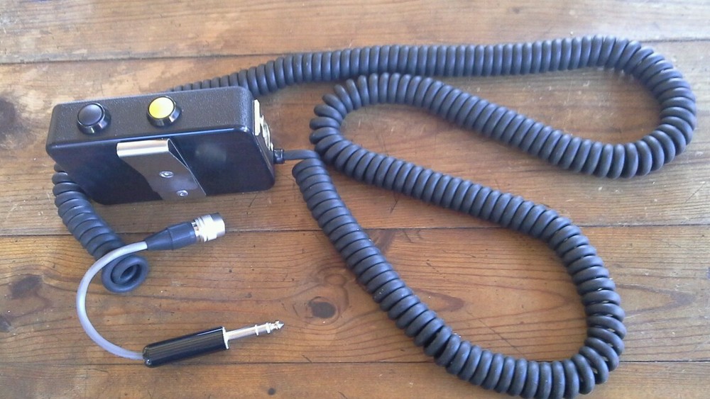 Intercom Transmitter (Push to talk) Belt Station Coiled cord 2 button box