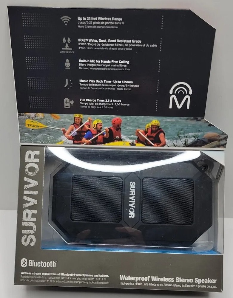Survivor Waterproof Wireless Speaker - IP67.