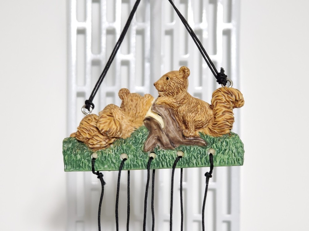 2 Squirrels Wind Chime - 10" Long