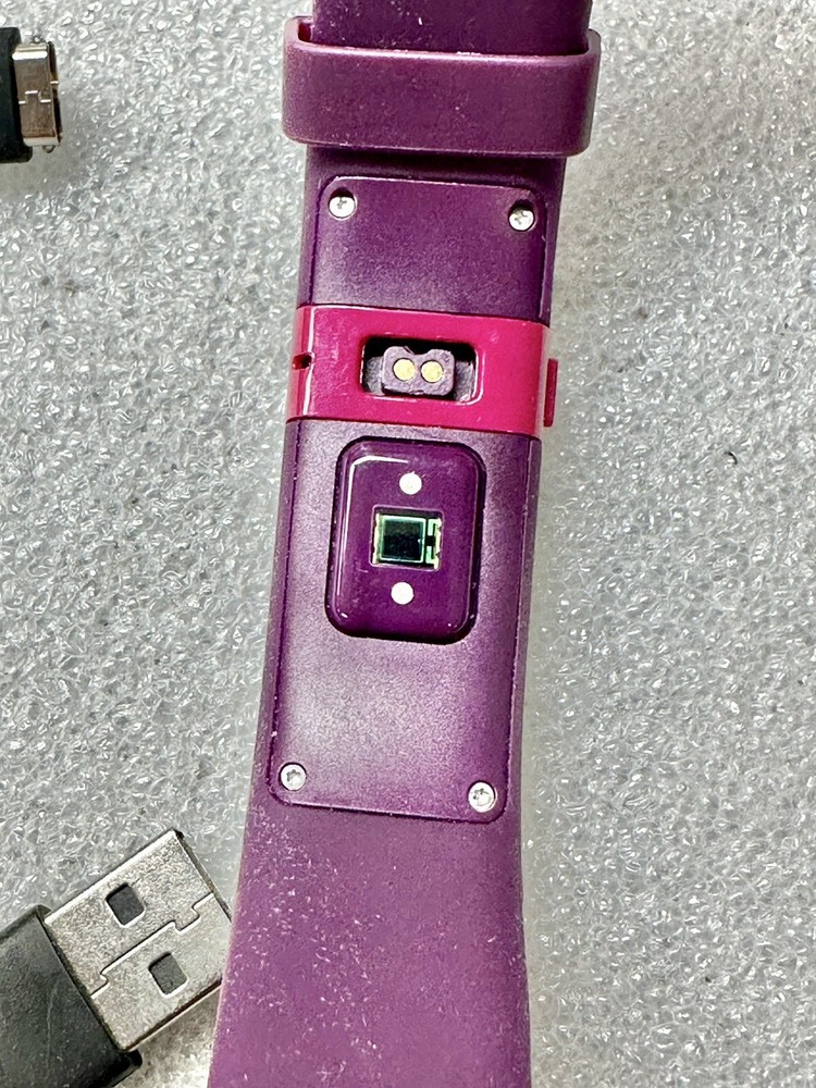 Plum Fitbit Charge HR with Charger