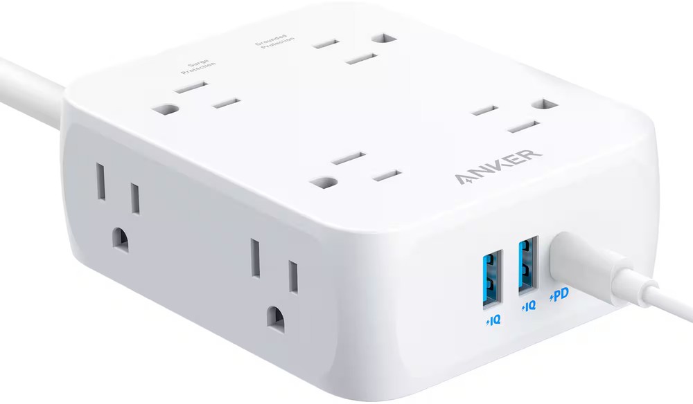 Anker - 341 USB Power Strip - White