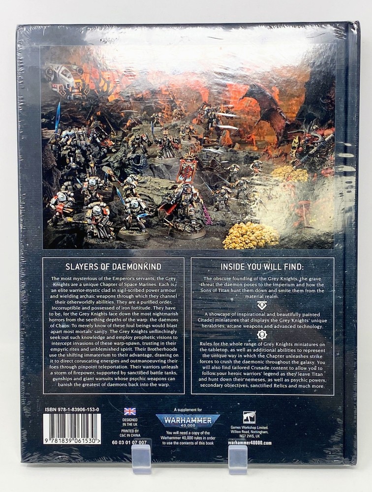 Warhammer 40k: Codex - Grey Knights (2021, Hardcover, Sealed) GAMES WORKSHOP
