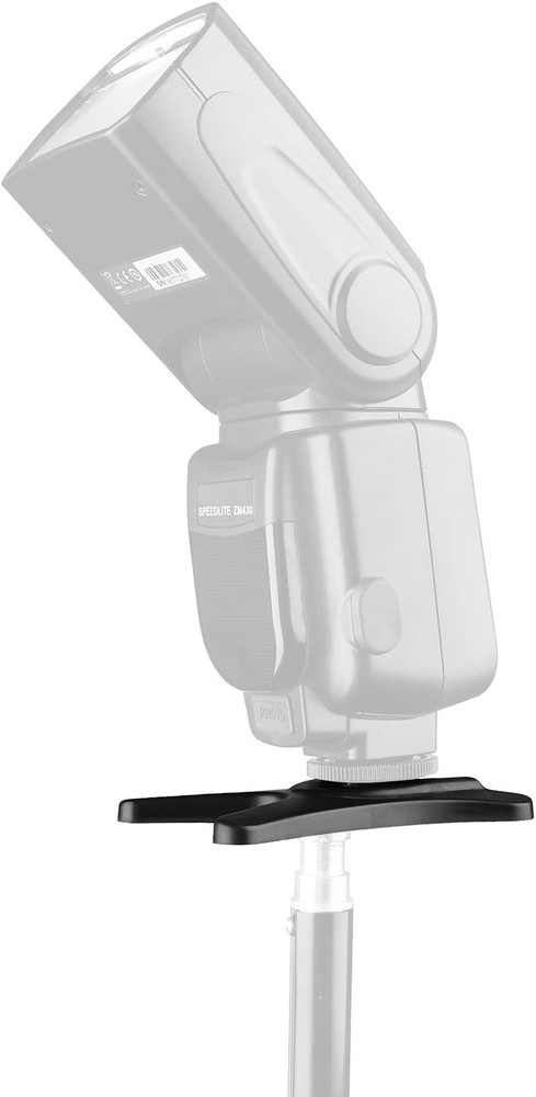 Professional Camera Flash Stand Set - Lightweight with 1/4" Metal Thread, 2 Pack