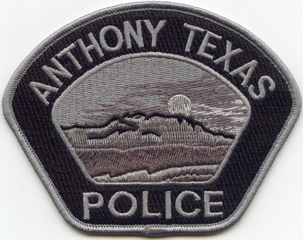 ANTHONY TEXAS subdued POLICE PATCH