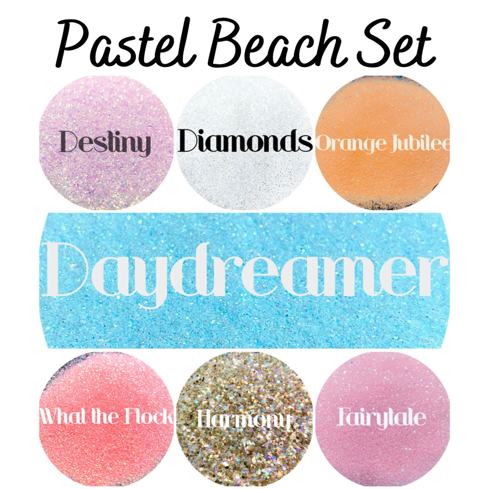 Premium Polyester Glitter Set - Pastel Beach Set