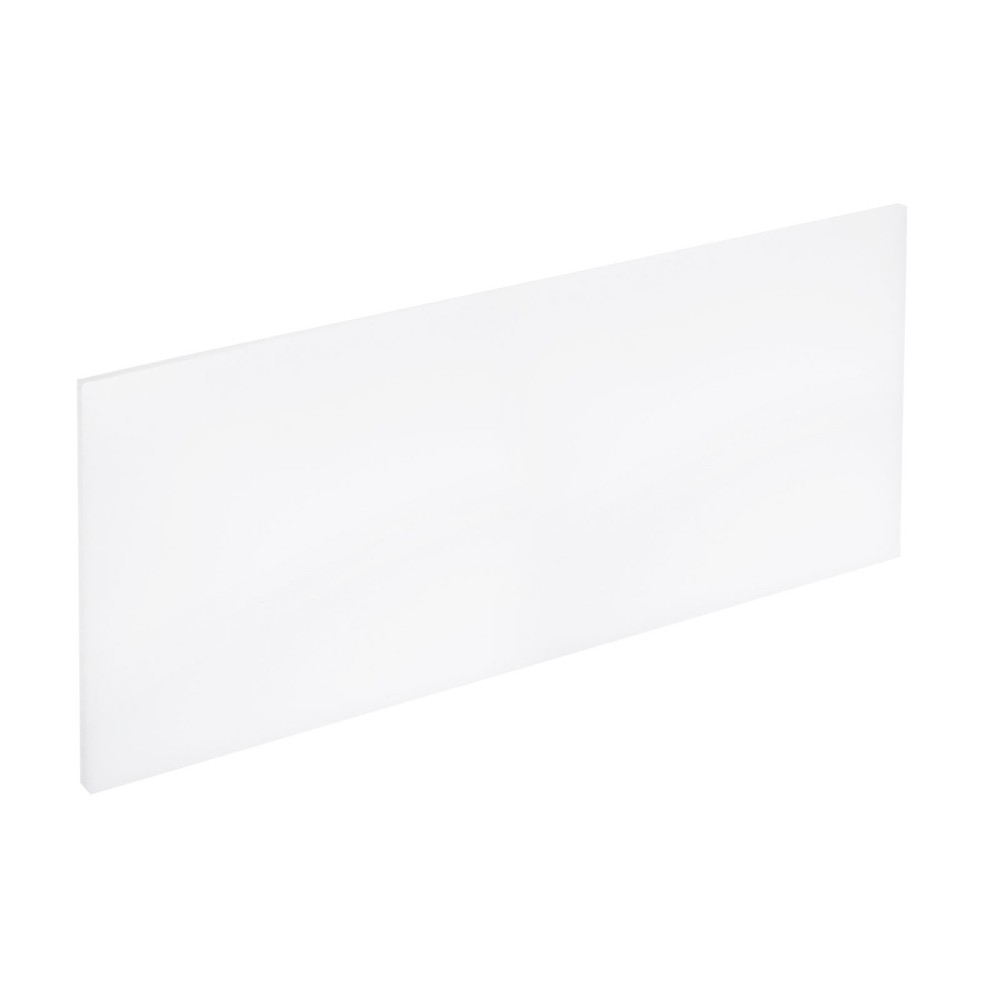 HDPE Plastic Sheet 1/4" Thick, 10" x 24" Polyethylene Plastic Blocks, White