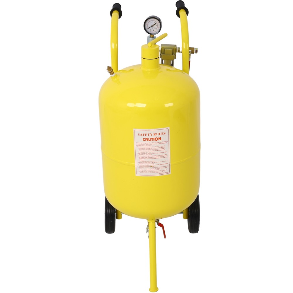 10-Gallon Pot Sandblaster Kit, 125 PSI for Paint & Rust Removal, Complete Setup