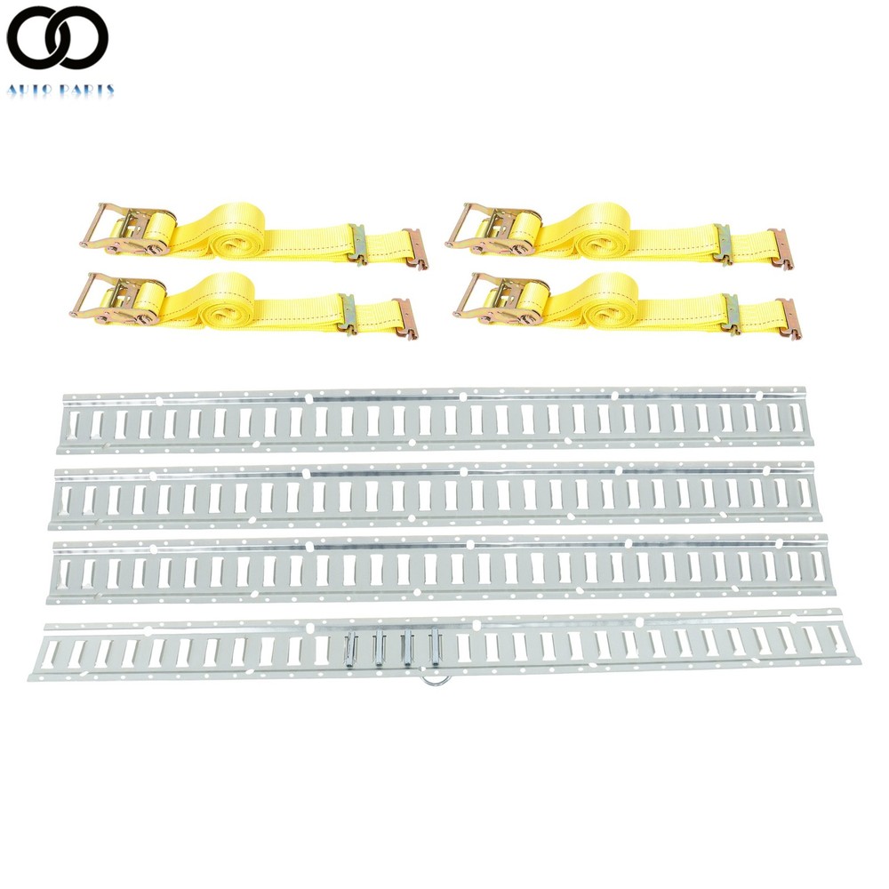 For Vans Trailers Cargo Trailer 12 Pack 5' E Track Tie Down Rail Kit Galvanized