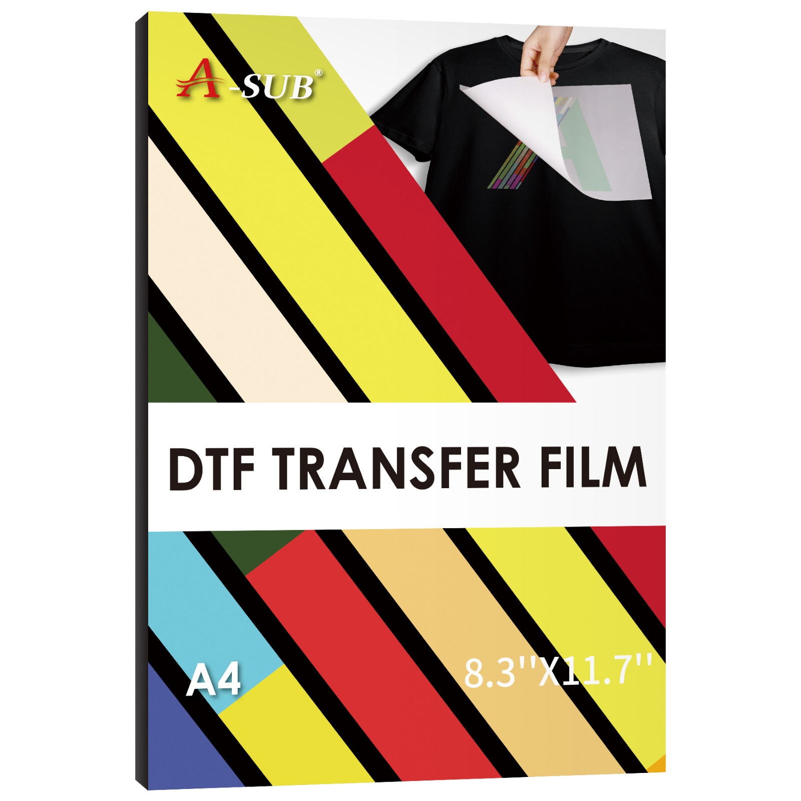 120PK A-SUB DTF Film Paper A4 Clear Subliamtion Paper PET Transfer Film 8.3x11.7