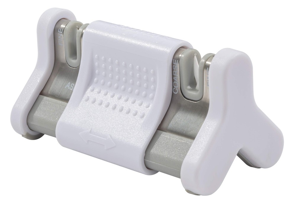 New Smith's Sharpeners Slide Sharp 4 Sharpener White 51124