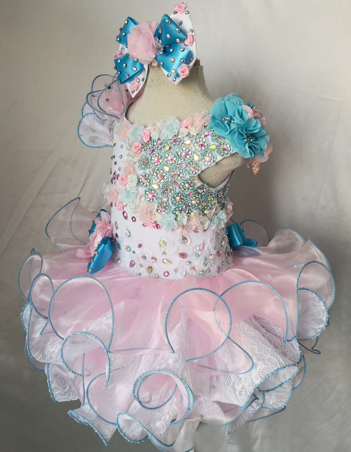 Jenniferwu Pageant Party Princess Birthday Dresses Tulle Tutu Dress for Girls