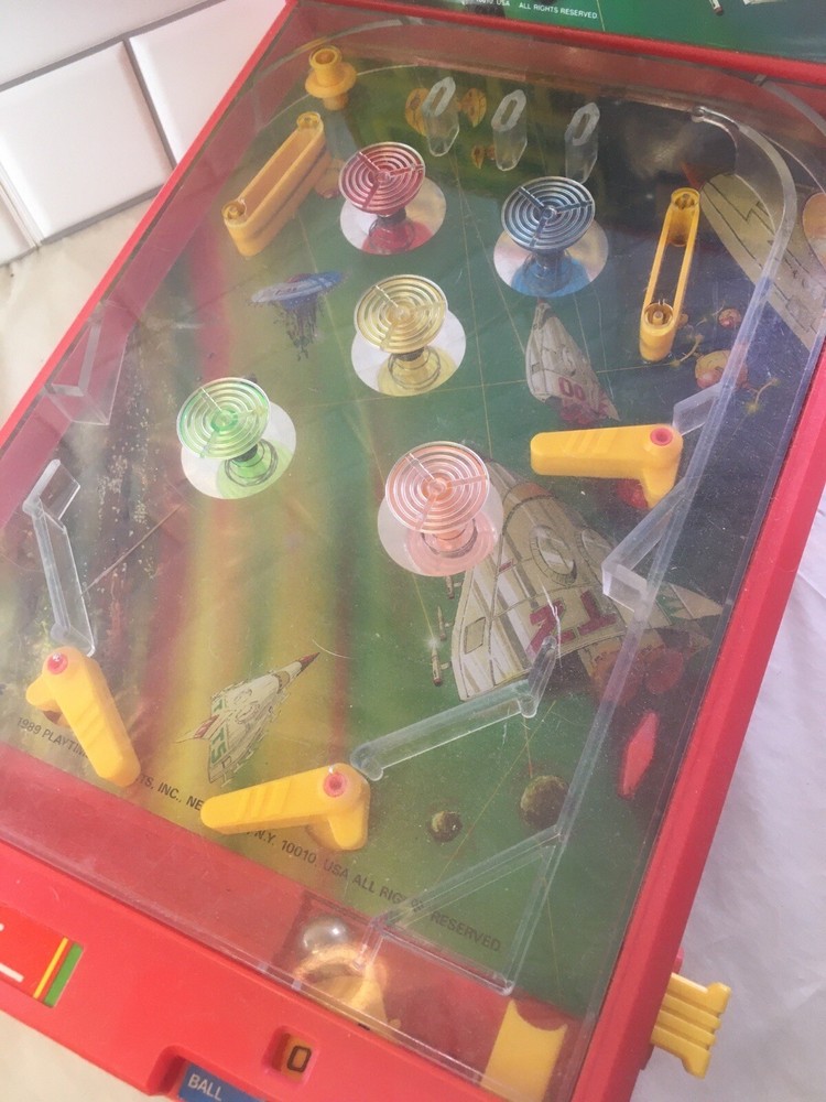 Space Attack 1989 Playtime Products Tabletop Pinball Machine