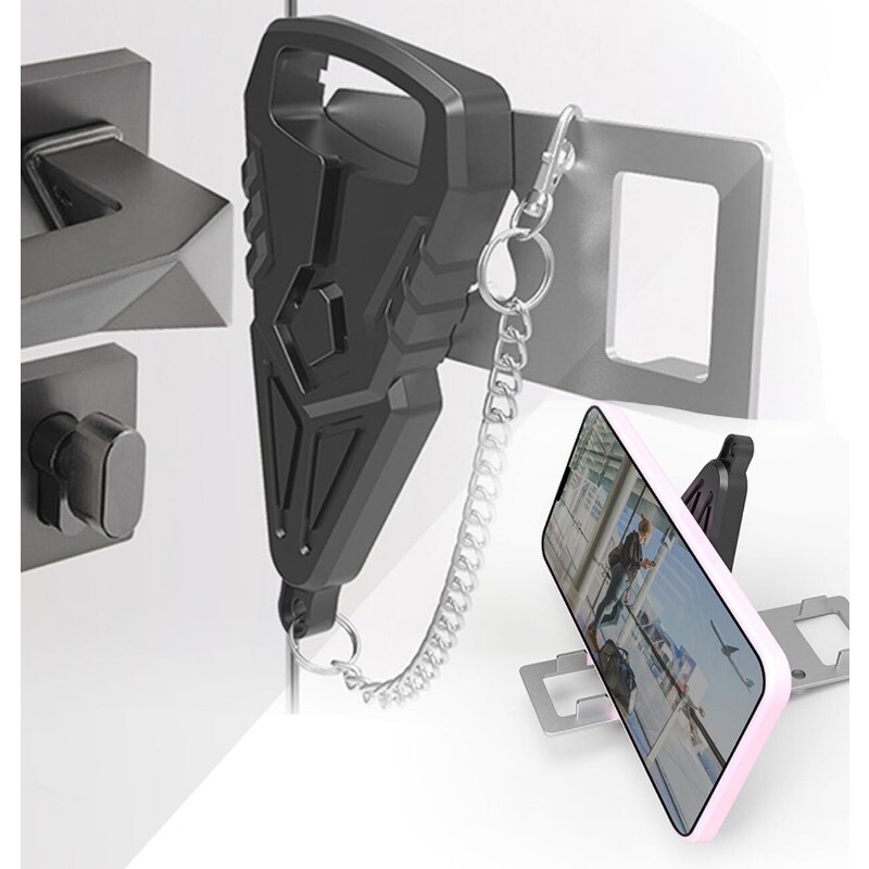 2 Pcs Heavy Portable Door Lock for Travel Door Lock Self-Defense Security Device