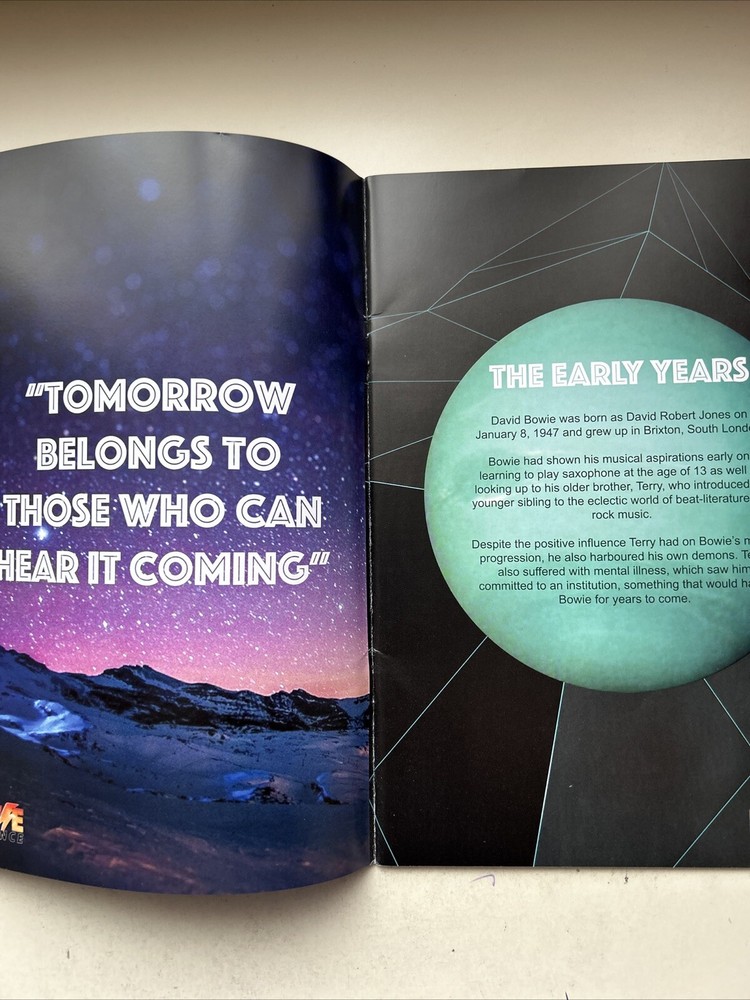 DAVID BOWIE EXPERIENCE The Golden Years Tour Programme