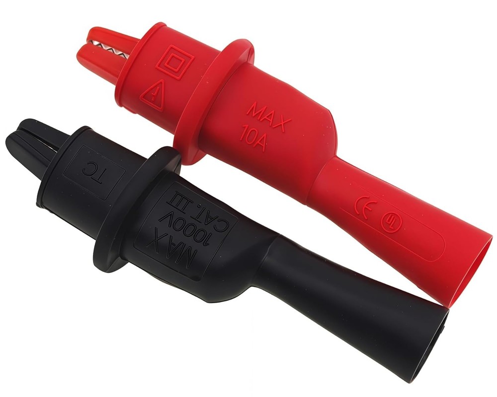 Lightweight Insulated Alligator Clips - Essential for Safe Electrical Testing