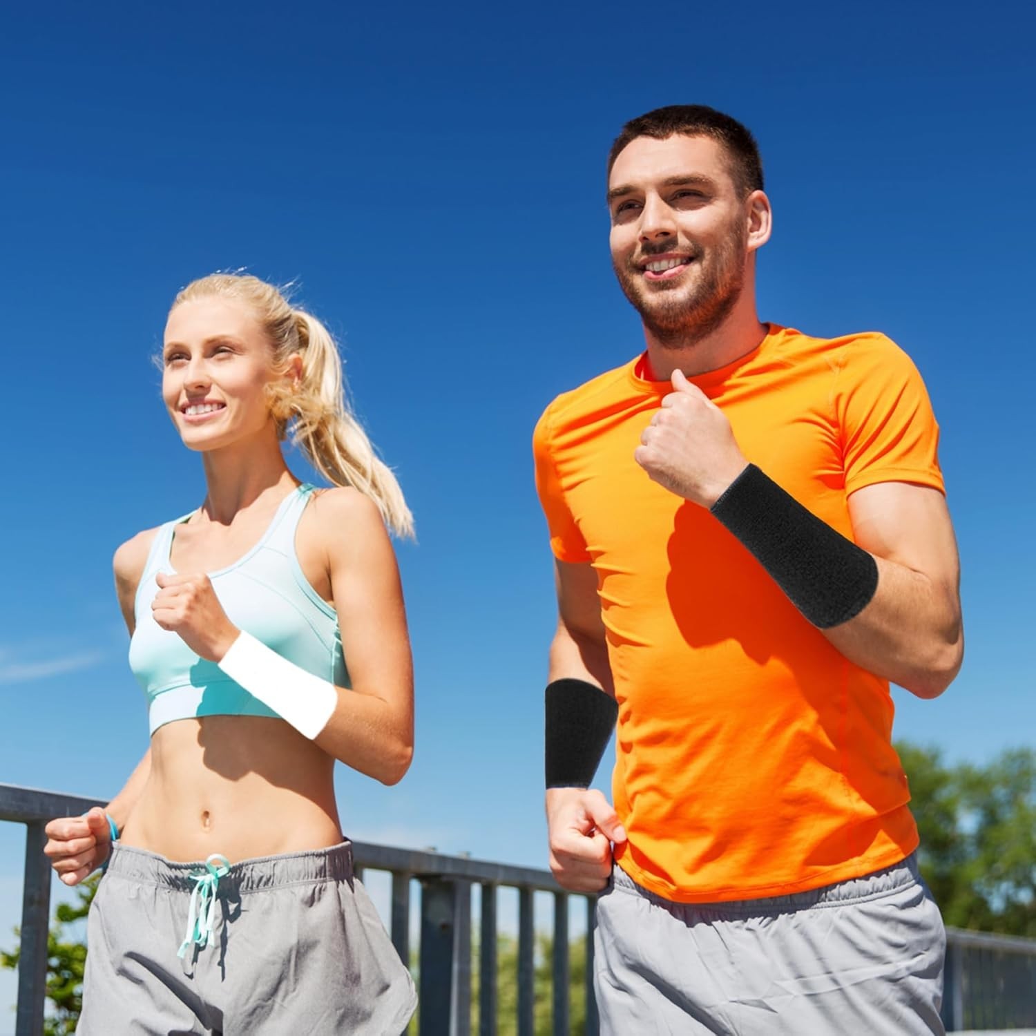 2 or 4 Pack 6 Inch Wrist Sweatbands Tennis Wrist Bands Absorbent Sweat Band