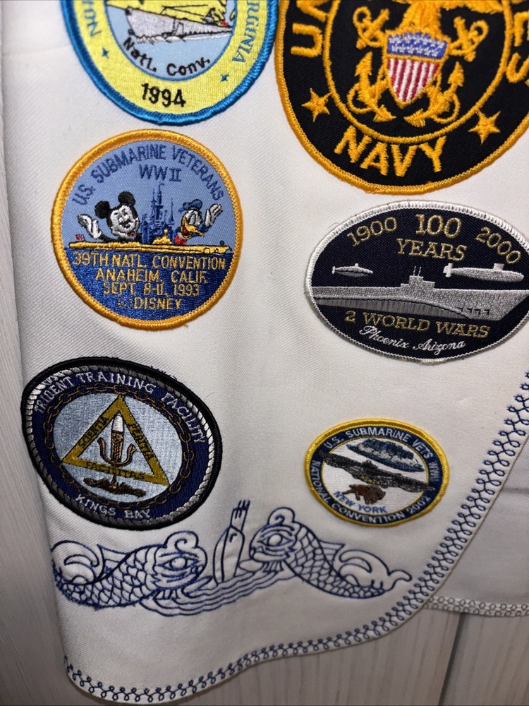 US Submarine Veterans World War II Submarine Space Coast Chapter Vest (White)