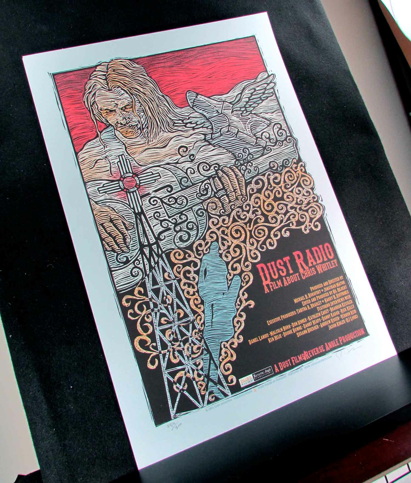 Dust Radio Poster A Film About Chris Whitley Signed Silkscreen Gary Houston