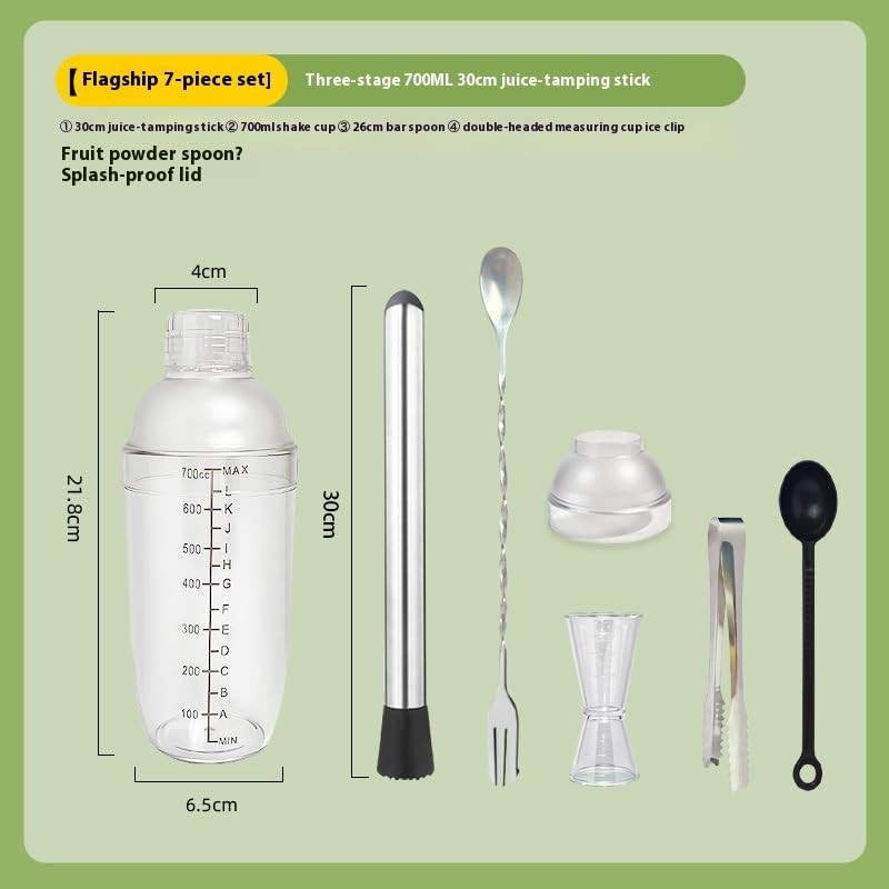 9-pcs Professional Bartender Kit – Complete Cocktail Making Set with 700ml Do...