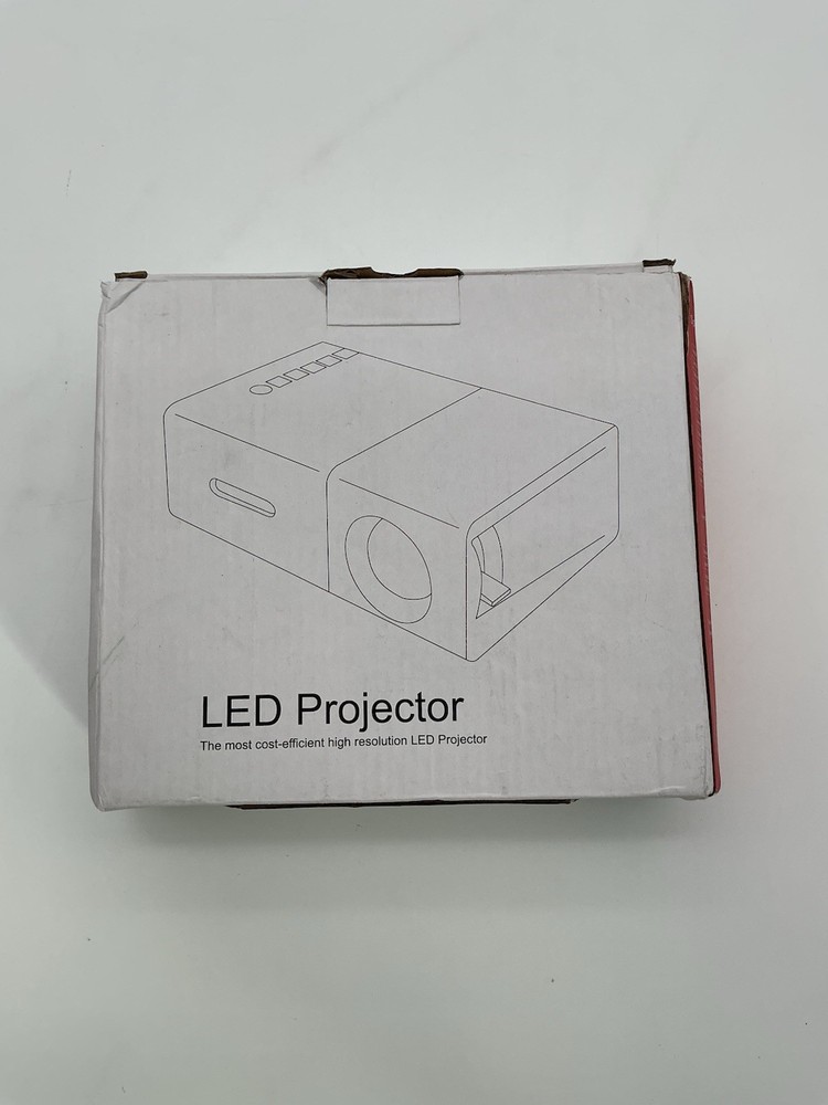 Portable Mini LED Projector Screen Mirroring WHITE (USED)
