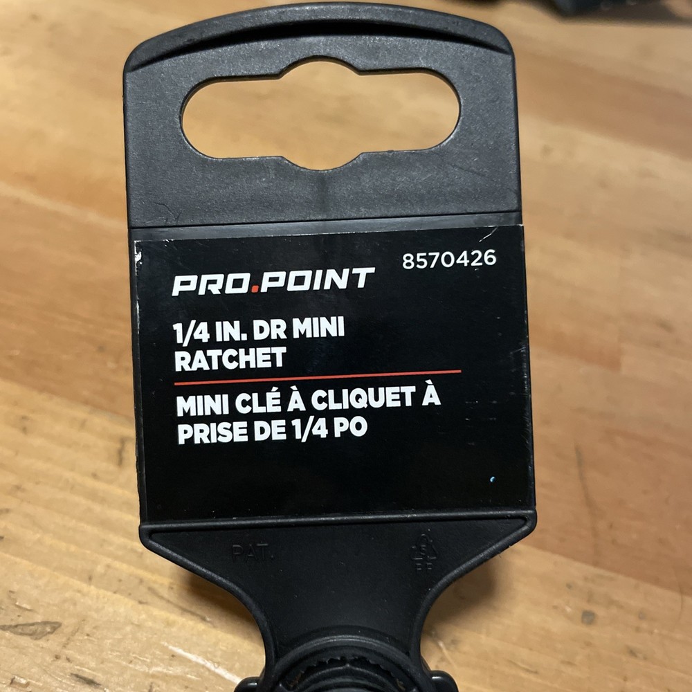 Pro point 1/4” Drive Mini Ratchet Quick Release 8570426