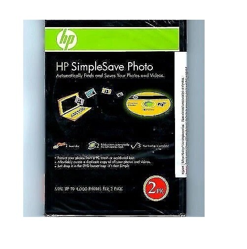 HP SimpleSave Photo DVD Automatic Backup system (includes 2 DVD-R photo Discs