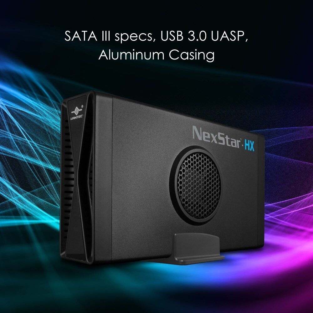 NexStar® HX, 3.5" SATA III Hard Drive Enclosure USB 3.0 With Fan
