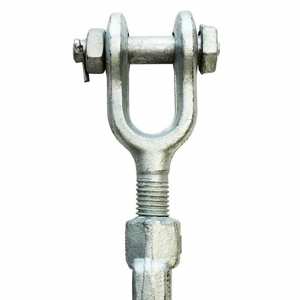 Marine Turnbuckle Jaw-Jaw 1/2"x 9" Pulley Galvanized Drop Forge Swivel Hoist Eye