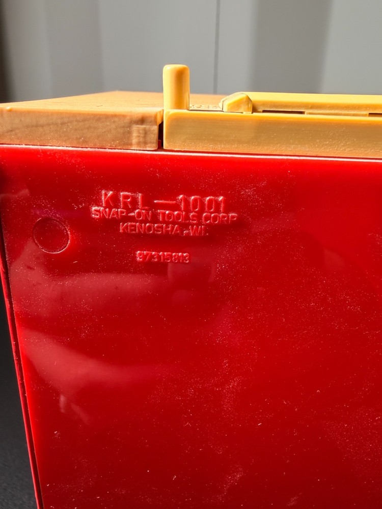 Snap On Tools Mini Rolling Tool Box Bank Red