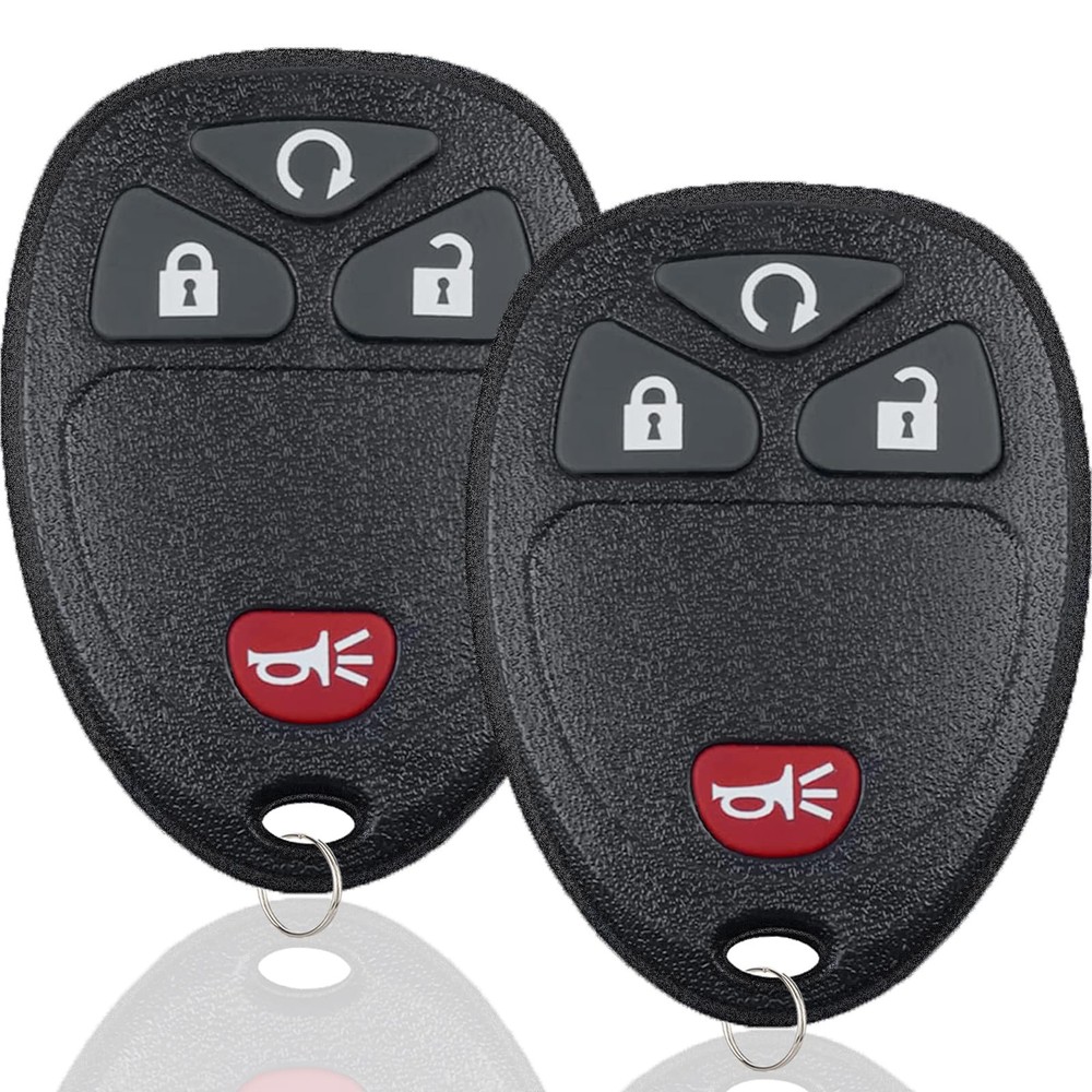 Key Fob Keyless Entry Remote Control Compatible with Chevy 4Btn, 2PC
