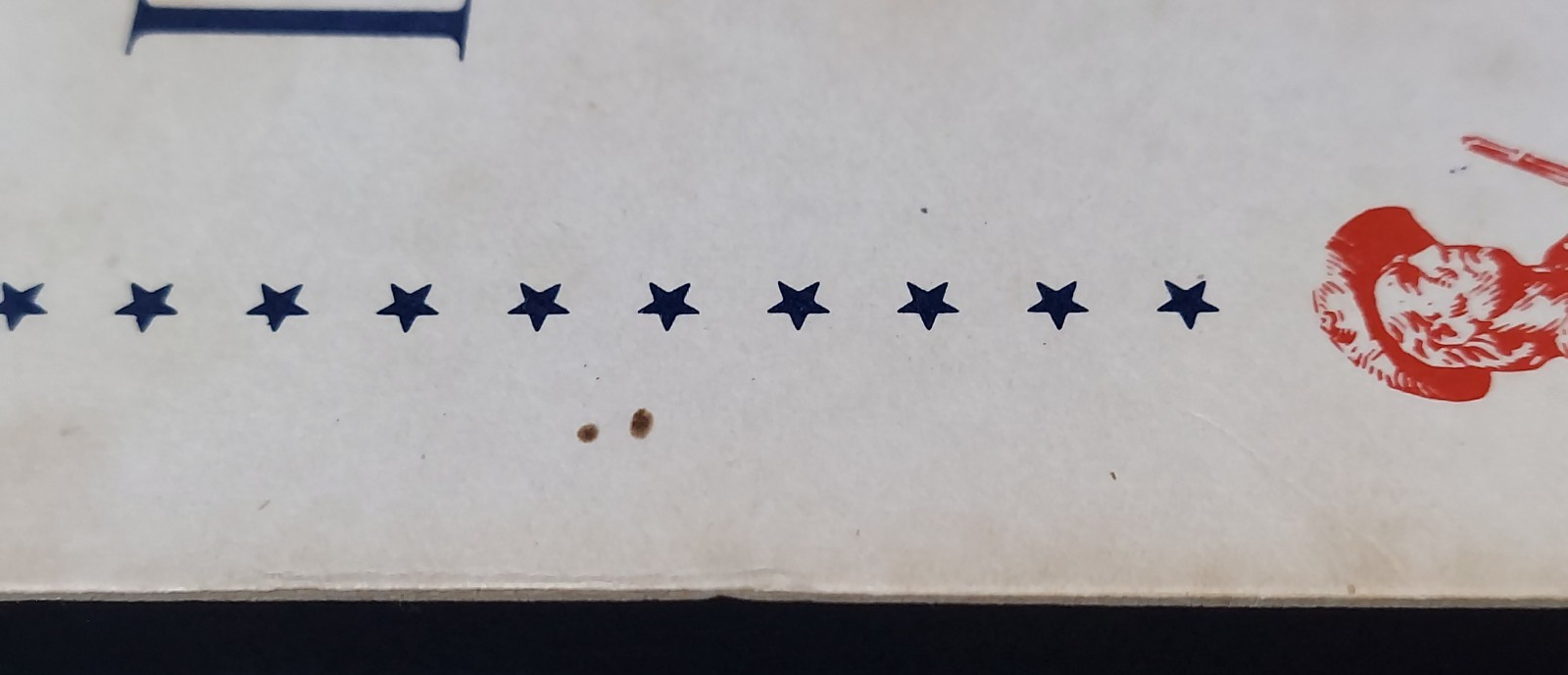 Orig. WWII Poster In Loyal Support Of Our Fighting Men Buy War Stamps & Bonds