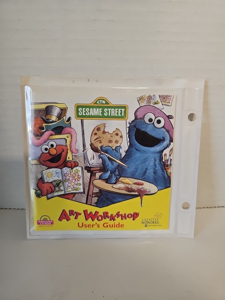 Seasame Street Art Workshop Users Guide CD ROM