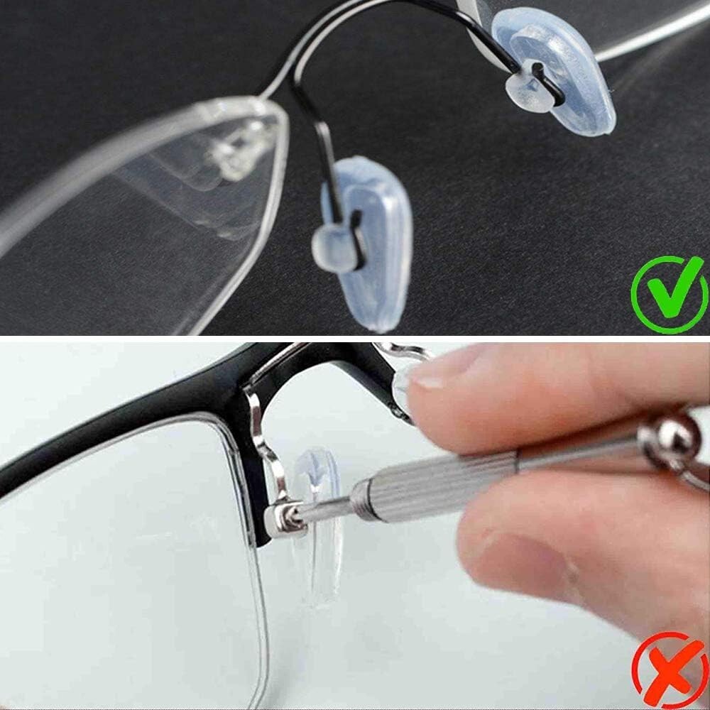 4pcs Oakley Socket Airtech Push-In Nose Pads Soft Silicone Eyeglass Frame