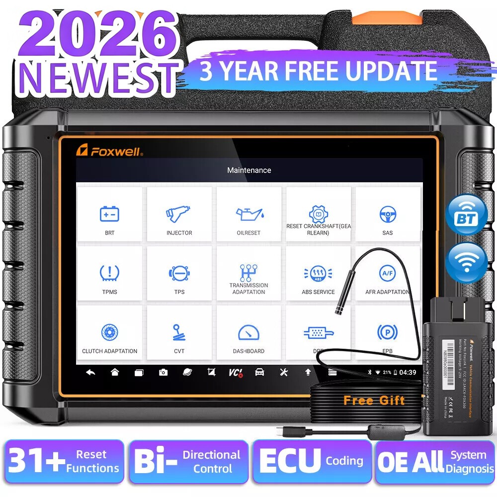 Foxwell NT909 Pro Bidirectional All System OBD2 Diagnostic Scanner ECU Coding