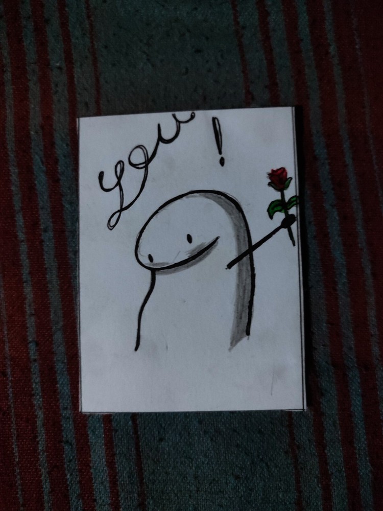 Original hand wark drawing deco card 3.5×2.5