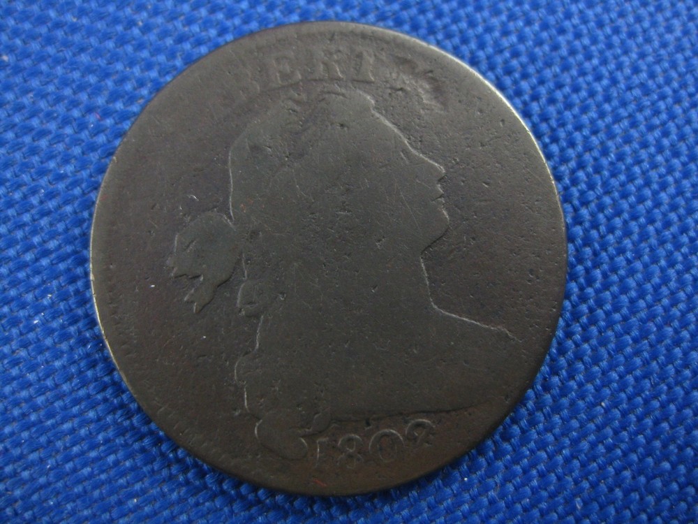 1802 DRAPED BUST COPPER LARGE CENT COIN