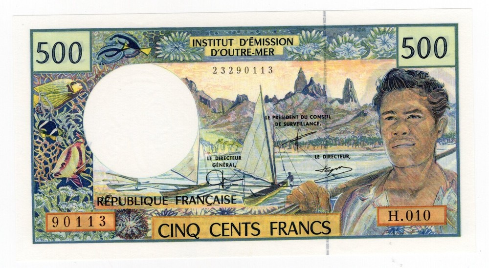 FRENCH PACIFIC TERRITORIE P-1d 500 Francs 2000 UNC