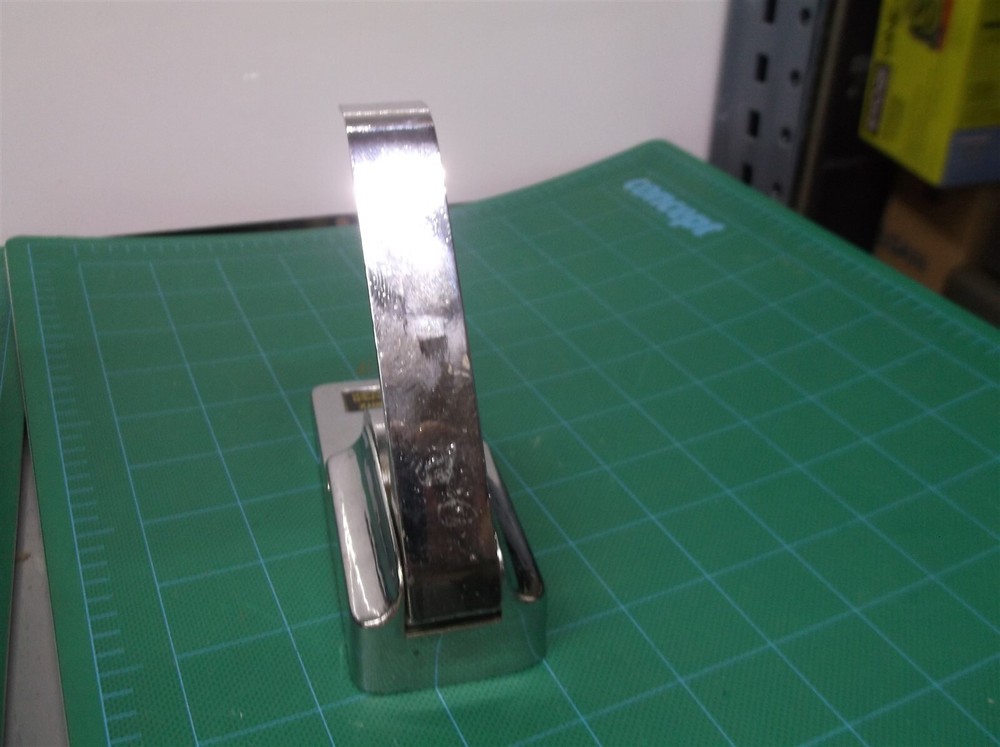 Heavy Chrome Metal Eagle Clipless Paper Fastener Stapleless Stapler