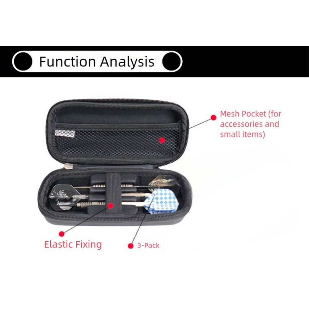 EVA Storage Case Portable Hardshell Case Elastic Straps For Accessories