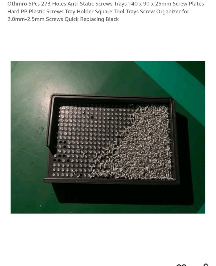 Antistatic Screw Tray