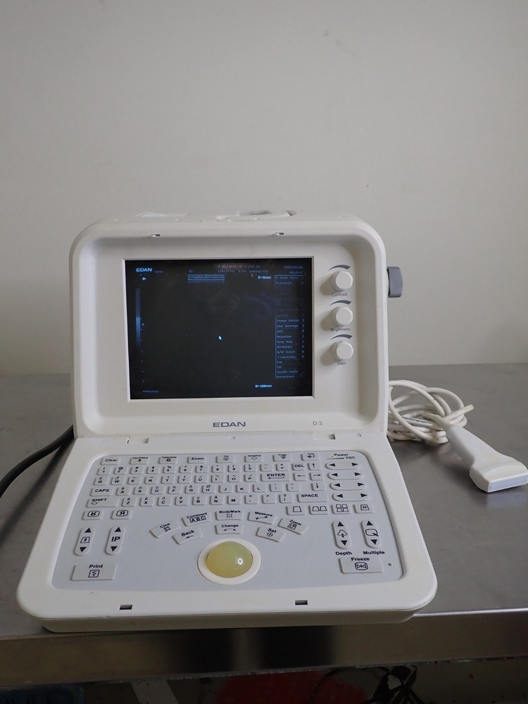 Edan D3 Digital Ultrasonic Diagnostic Imaging System w/ L741 Linear Array Probe