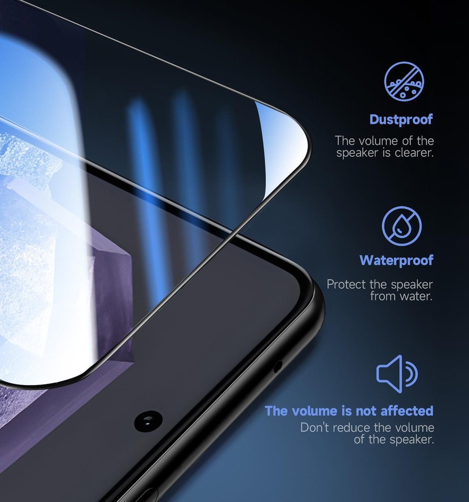MAGIC JOHN 2 Pack for Google Pixel 8 Tempered Glass 8, Transparent