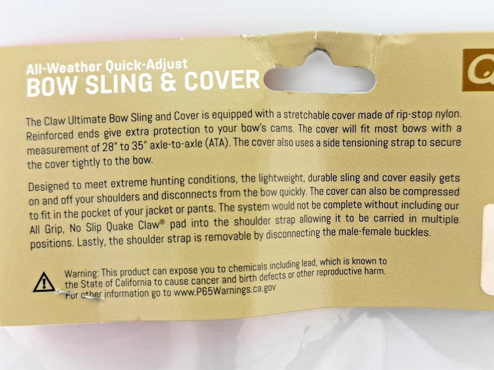 Quake Claw Ultimate Bow Sling & Cover