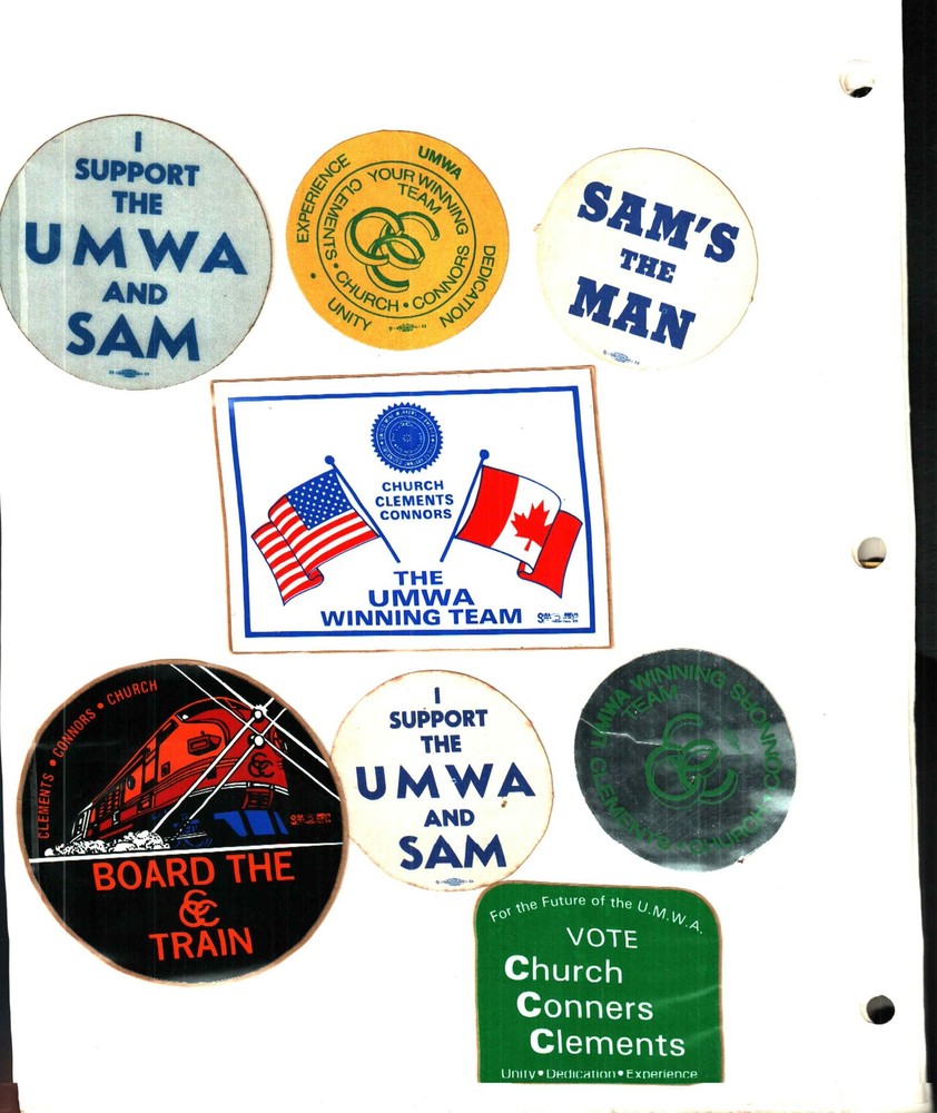 8 DIFF.NICE  UMWA  COAL MINING STICKERS # 31